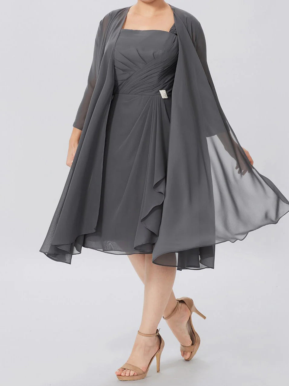Wholesa A-Line Princess Mother Bride Dresses With Jacket